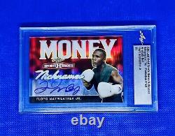 1/1 Floyd Mayweather Jr Signed Auto 2018 Leaf Sports Heroes Prismatic Red