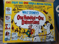 101 Dalmatians 8x10 Signed Floyd Norman Gibson Frankham Davis Autograph Beckett