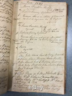 1836 Floyd County Kentucky Circuit Court Memorandum Book Mayo family