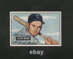 1951 Bowman Baseball Card #87 Floyd Baker Autographed Signed Chicago White