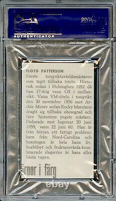 1960 Floyd Patterson Hof Psa 8 Hemmets Journal Highest Grade (ultra Rare)