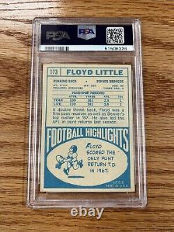 1968 Topps 173 Floyd Little Signed Auto Autograph Rookie RC PSA DNA Broncos HOF