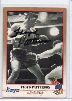 1991 Kayo FLOYD PATTERSON Autograph Auto Signed Scarce #050, Boxing HOF