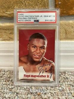2001 Browns Boxing Floyd Mayweather Signed Auto Card #63 Psa 10 Gem Mint Rare