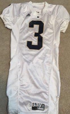 2007 Adidas Team Issued Notre Dame Football Jersey #3 Signed Michael Floyd