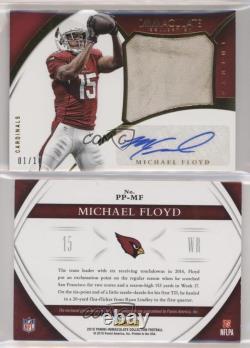2015 Panini Immaculate Premium Patch Auto /10 Michael Floyd #PP-MF Patch Auto