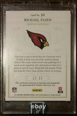 2016 National Treasures Replay Colossal Materials MICHAEL FLOYD Auto Rookie /50