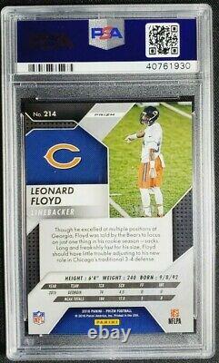 2016 Panini Prizm Leonard Floyd Gold Refractor /10 Rookie RC PSA 10 Gem Mint