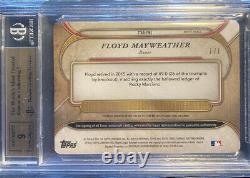 2017 Floyd Mayweather Topps Triple Threads Patch Auto 1/1 White Whale BGS 9.5