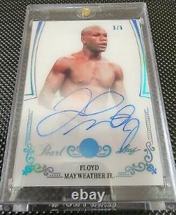 2017 Leaf Floyd Mayweather Jr Autographed Card/super Rare Find/ Only #3/5 (goat)