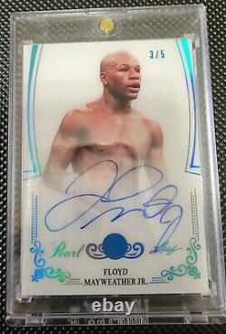 2017 Leaf Floyd Mayweather Jr Autographed Card/super Rare Find/ Only #3/5 (goat)