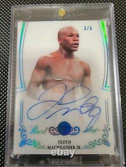 2017 Leaf Floyd Mayweather Jr Autographed Card/super Rare Find/ Only #3/5 (goat)