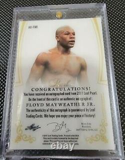 2017 Leaf Floyd Mayweather Jr Autographed Card/super Rare Find/ Only #3/5 (goat)