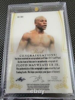 2017 Leaf Floyd Mayweather Jr Autographed Card/super Rare Find/ Only #3/5 (goat)