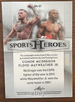 2017 Leaf Metal Dual Auto Conor Mcgregor/Floyd Mayweather 2/10 EXTREMELY RARE