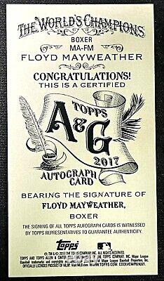 2017 Topps Allen & Ginter FLOYD MAYWEATHER JR. Auto RED INK Hand Numbered /10