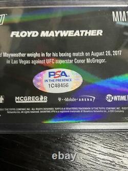 2017 Topps Now Floyd Mayweather Silver Auto Autograph Inscription 50-0 PSA DNA