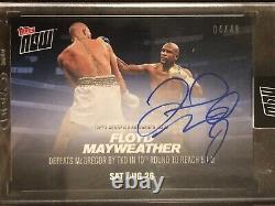 2017 Topps Now #MM4A Floyd Mayweather AUTO AUTOGRAPH 04/49