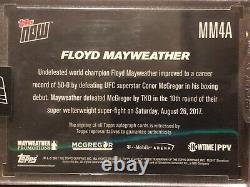 2017 Topps Now #MM4A Floyd Mayweather AUTO AUTOGRAPH 04/49