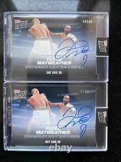 2017 Topps Now #MM4A Floyd Mayweather AUTO AUTOGRAPH /49 QTY MONEY MONEY