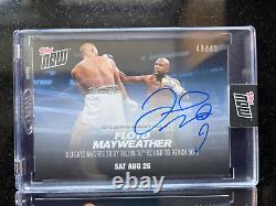 2017 Topps Now #MM4A Floyd Mayweather AUTO AUTOGRAPH /49 QTY MONEY MONEY