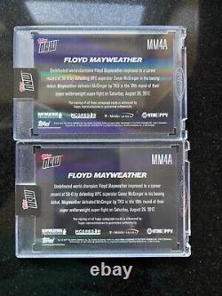 2017 Topps Now #MM4A Floyd Mayweather AUTO AUTOGRAPH /49 QTY MONEY MONEY