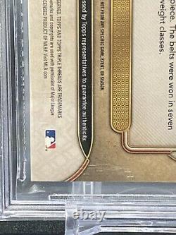 2017 Topps Triple Threads Ruby 1/1 Floyd Mayweather Patch Relic Auto BGS 9.5