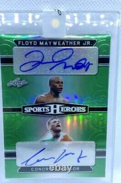 2018 Leaf Signed Floyd Mayweather Conor Mcgregor/ Auto. 1/1 Autograph/unique