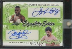 2020 Leaf Signature Series Floyd Mayweather Jr Manny Pacquiao 1/1 Auto Autograph