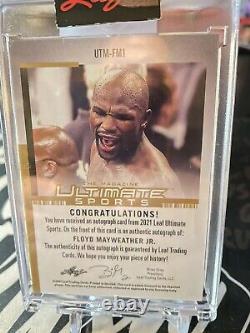 2021 Leaf Ultimate Sports Floyd Mayweather Jr. GOLD Auto 1/1! RARE