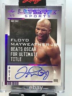 2021 Leaf Ultimate Sports Floyd Money Mayweather Jr Auto 5/5