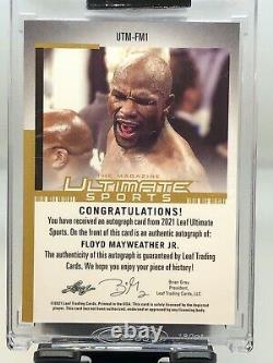 2021 Leaf Ultimate Sports Floyd Money Mayweather Jr Auto 5/5