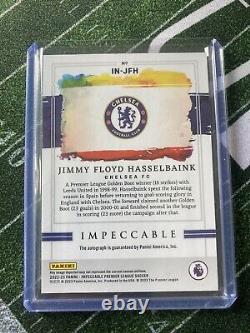 2022-23 Impeccable Soccer Jimmy Floyd Hasselbaink On Card Auto /99 Chelsea FC