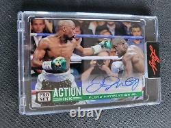 2022 LEAF PRO SET FLOYD MAYWEATHER JR AI-FM1 #ed 2/3 ACTION INK AUTO AUTOGRAPH