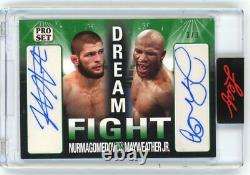 2022 Leaf Pro Set Black Parallel Khabib Nurmagomedov / Floyd Mayweather AUTO 3/3