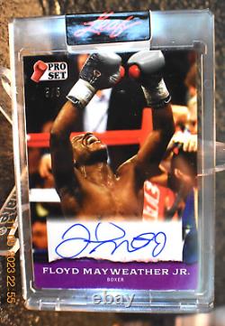 2022 Leaf Pro Set Floyd Mayweather Jr Purple Boxing Auto Autograph 5/5 SSP