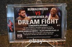 2022 Leaf Pro Set Khabib Nurmagomedov Floyd Mayweather Jr. Dream Fight Auto 5/8