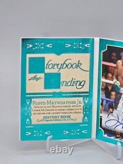 2023 Leaf History Book Floyd Mayweather Jr Story Book Ending Booklet Auto /5