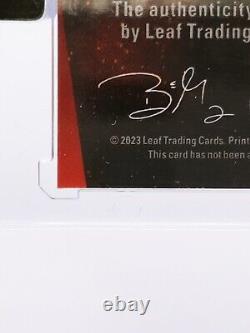 2023 Leaf Vibrance Floyd Mayweather Jr. The Paladins Orange Prismatic AUTO 6/6