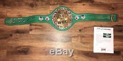 5Floyd Mayweather Hand Painted 1/1 Signed Authentic WBC Boxing Belt PSA/DNA LOA