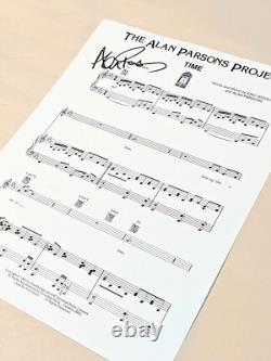 ALAN PARSONS PROJECT signed 8.5x11 CARDSTOCK SHEET MUSIC PAGE beatles PINK FLOYD