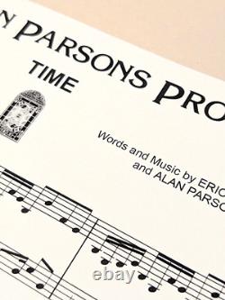 ALAN PARSONS PROJECT signed 8.5x11 CARDSTOCK SHEET MUSIC PAGE beatles PINK FLOYD