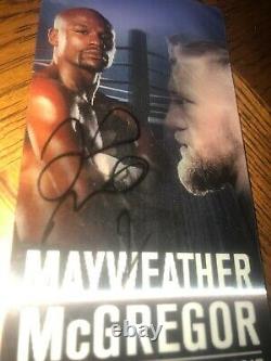 AUTHENTIC FLOYD MAYWEATHER CONOR McGREGOR UFC BOXING VIP TICKET 8/26/2017 SIGNED