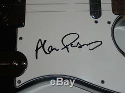Alan Parsons Signed Black Electric Guitar The Beatles Pink Floyd Proof Jsa Coa