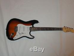 Alan Parsons Signed Sunburst Electric Guitar The Beatles Pink Floyd Jsa Coa