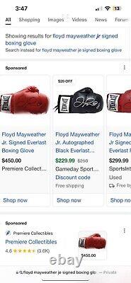 Authentic Floyd mayweather jr signed glove Collectible