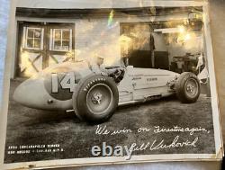 Authentic Signed Floyd Davis Indianapolis 500 Signature & 8x10 Photo