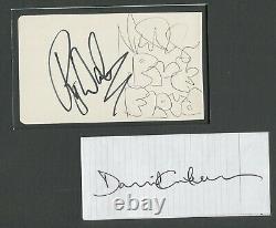 Autograph ORIGINAUX signed Group PINK FLOYD Roger WATER Nick MASON David GILMOUR
