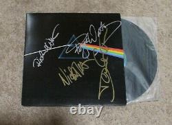 Autographed PINK Floyd The Dark Side of the Moon with Vinyl and COA