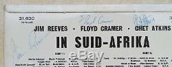 Autographed Rarity JIM REEVES, FLOYD CRAMER, CHET ATKINS'In Suid-Afrika' 1962